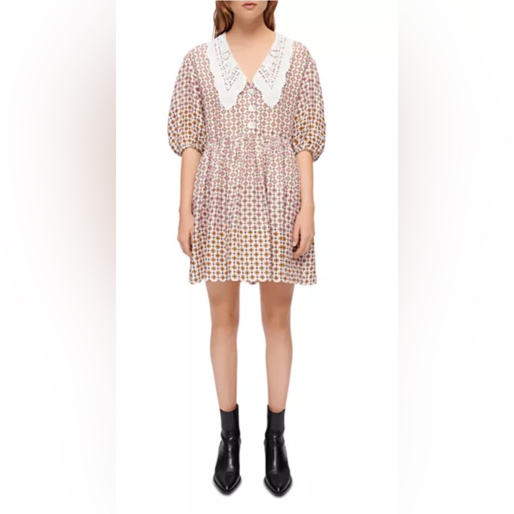 MAJE - Romelange Lace Collar Dress
